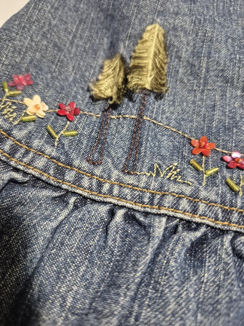 Gymboree 2005 Vintage 'Rocky Mountain' Denim Skirt Size 4